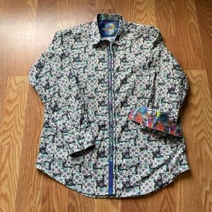 Robert Graham Casual Long Sleeve Club Shirt Sz XL